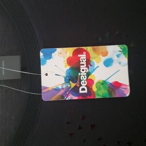 Desigual Top Cutout Butterfly NWT